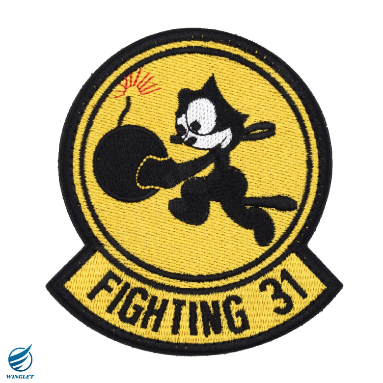 アメリカ海軍 第31戦闘攻撃飛行隊 トムキャッターズ 刺繍