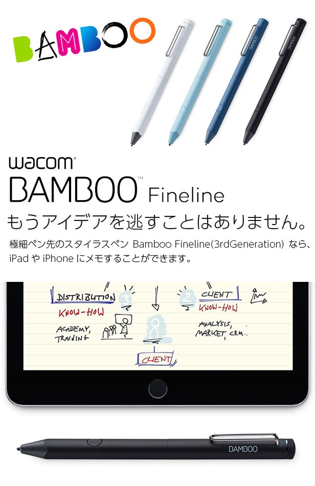 タッチペン スタイラスペン Wacom ワコム BambooFineline CS610C