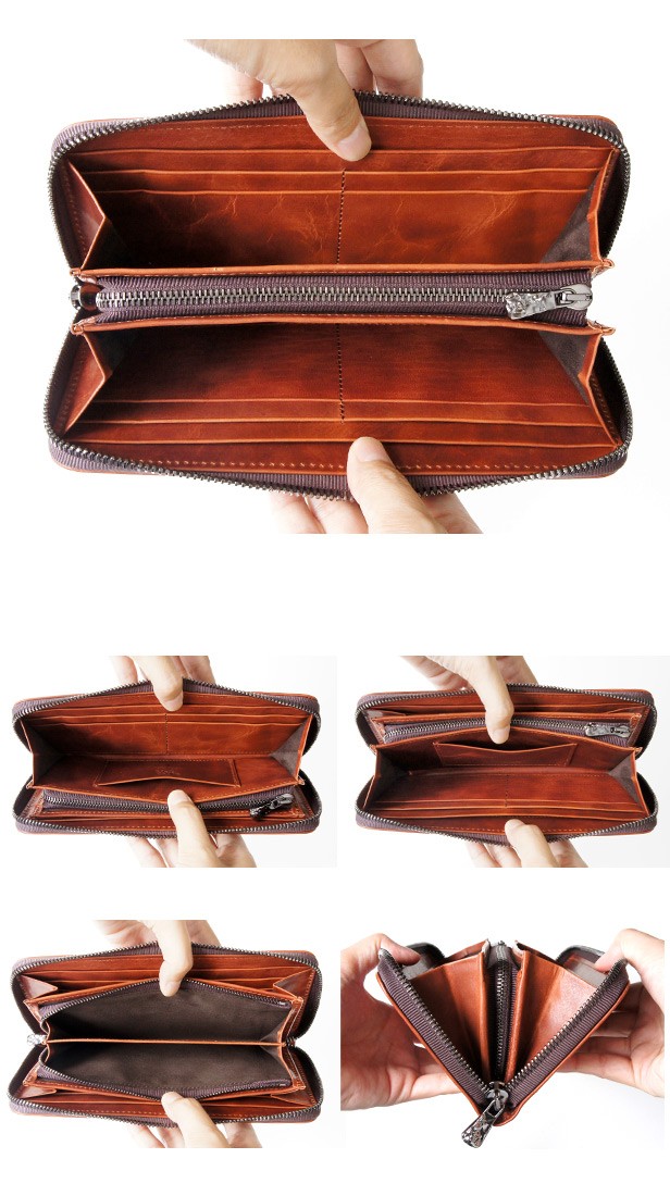 長財布 メンズ 本革 日本製 ZOO PUMA WALLET9 財布 爆買 : 革小物