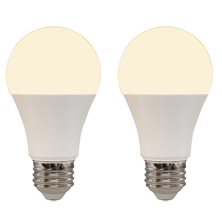 2個セット LED電球 口金E26 60W相当 電球色 昼白色 3000K 6000K 直径