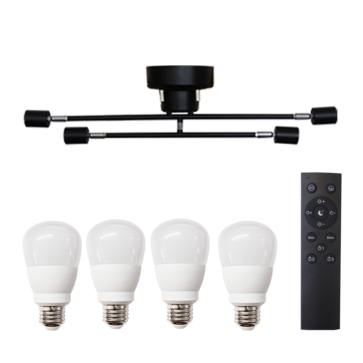 【M1164-180-139】シーリング ライト LED 照明器具 天井照明 シーリングライト 4灯 E26 LED対応 アーム可動式 照明器具 工事