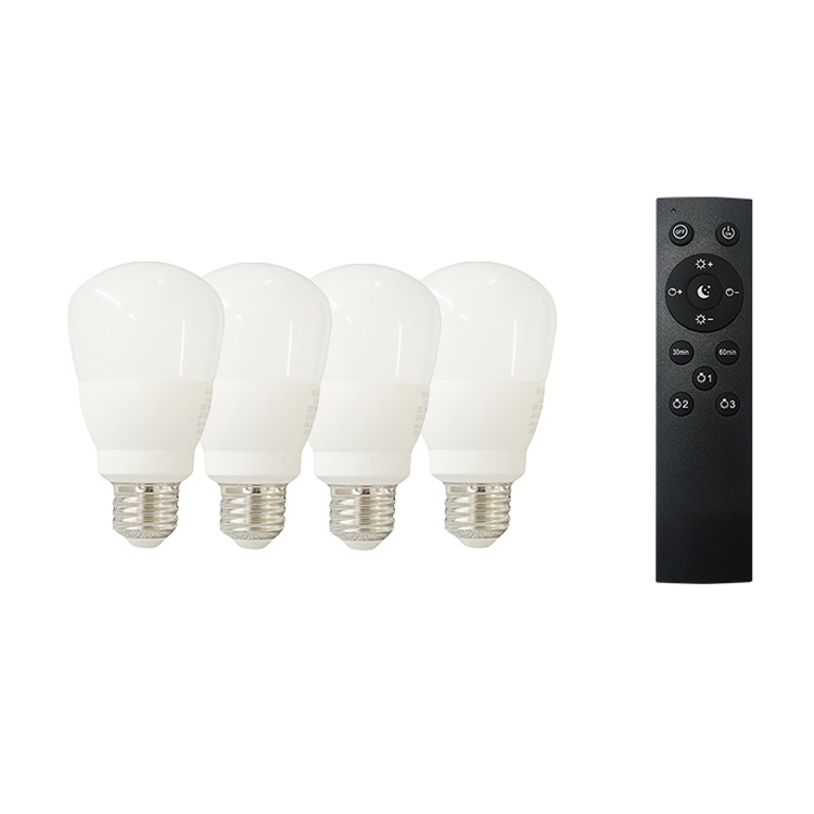 LED電球×4 リモコン×1付き】led電球 調光 調色 e26 60w相当 昼