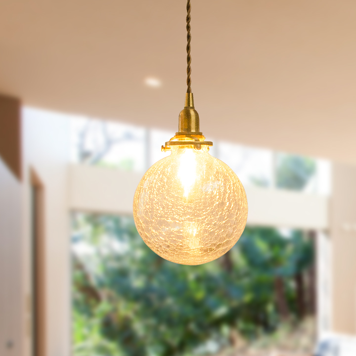 ペンダントライト ガラス 1灯 照明器具 led e17 シーリングライト