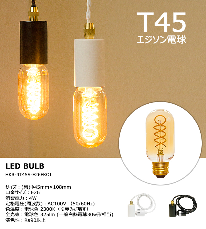 【LED電球付き】ダクトレール用 ペンダントライト 1灯