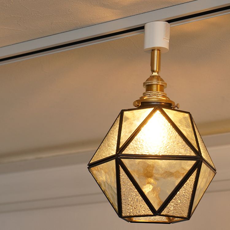 ダクトレール用 シーリングライト ステンドグラス E17 1灯 照明器具