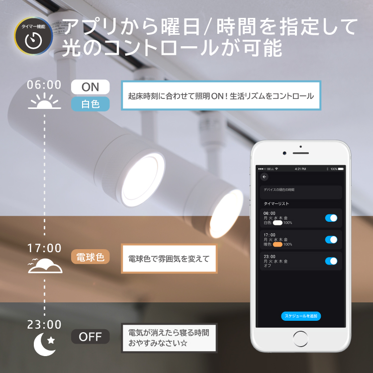 4個セット】光ノ屋Smart調光調色 スポットライト ビーム角度15 4個セット】光ノ屋Smart調光調色 スポットライト ビーム角度15