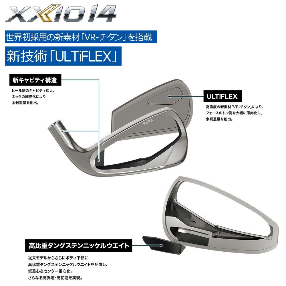 XXIO （メーカーカスタム）ダンロップ ゼクシオ14 アイアン5本セット