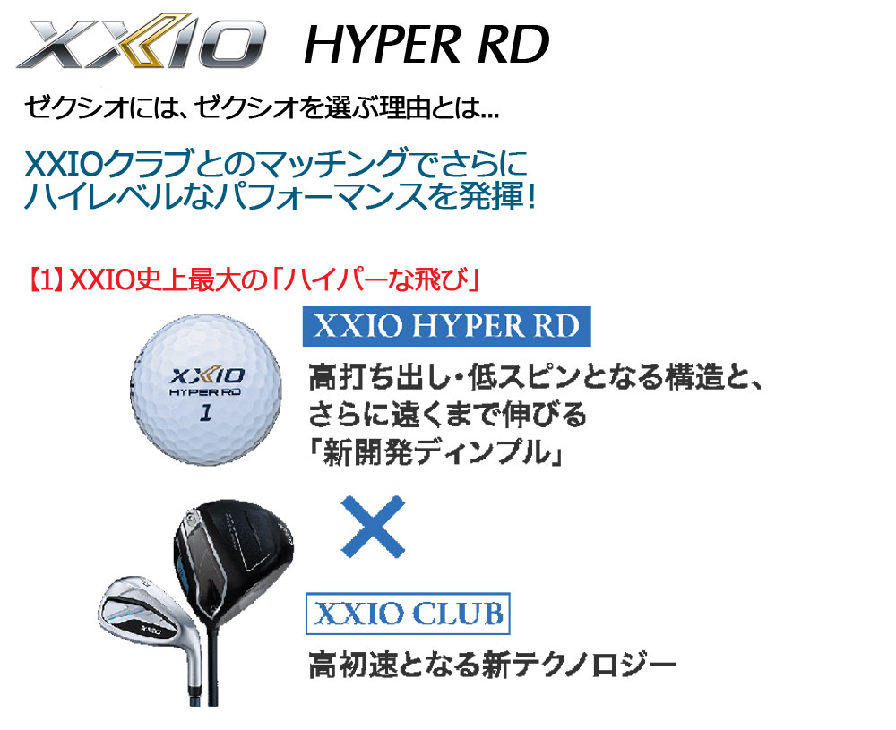XXIO 2ダースセット（24球）ダンロップ ゼクシオ HYPER RD ゴルフ