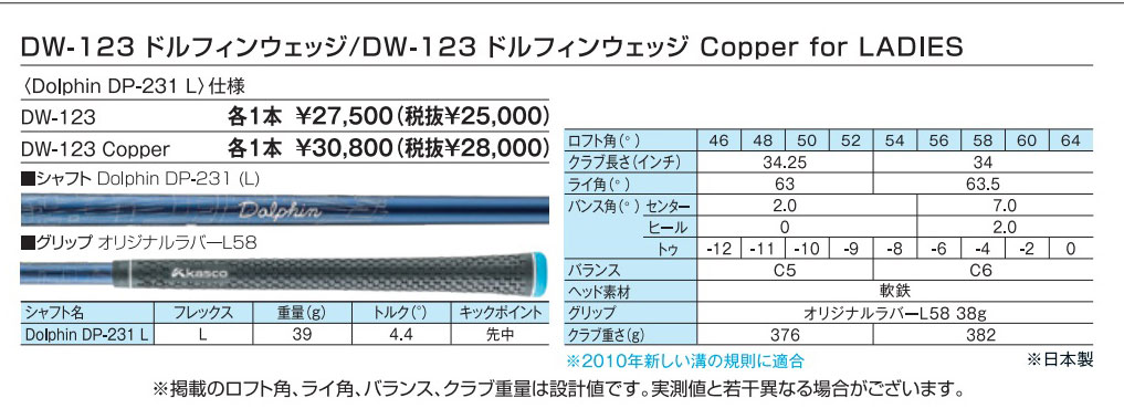Dolphin Wedge (レフティ)キャスコ ドルフィンウェッジ