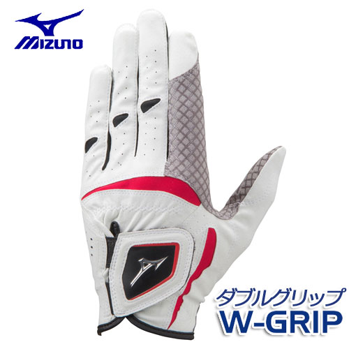 限定カラー追加(メール便可能) ミズノ W-GRIP ゴルフグローブ（手袋） 5MJML051 メンズ 左手用 MIZUNO ダブルグリップ ゴルフ｜winning-golf｜02