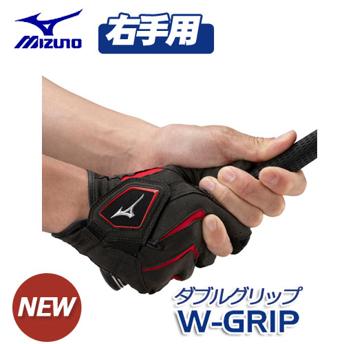 (メール便可能) （右手用）ミズノ W-GRIP ゴルフグローブ（手袋） 5MJMR401 メンズ ...