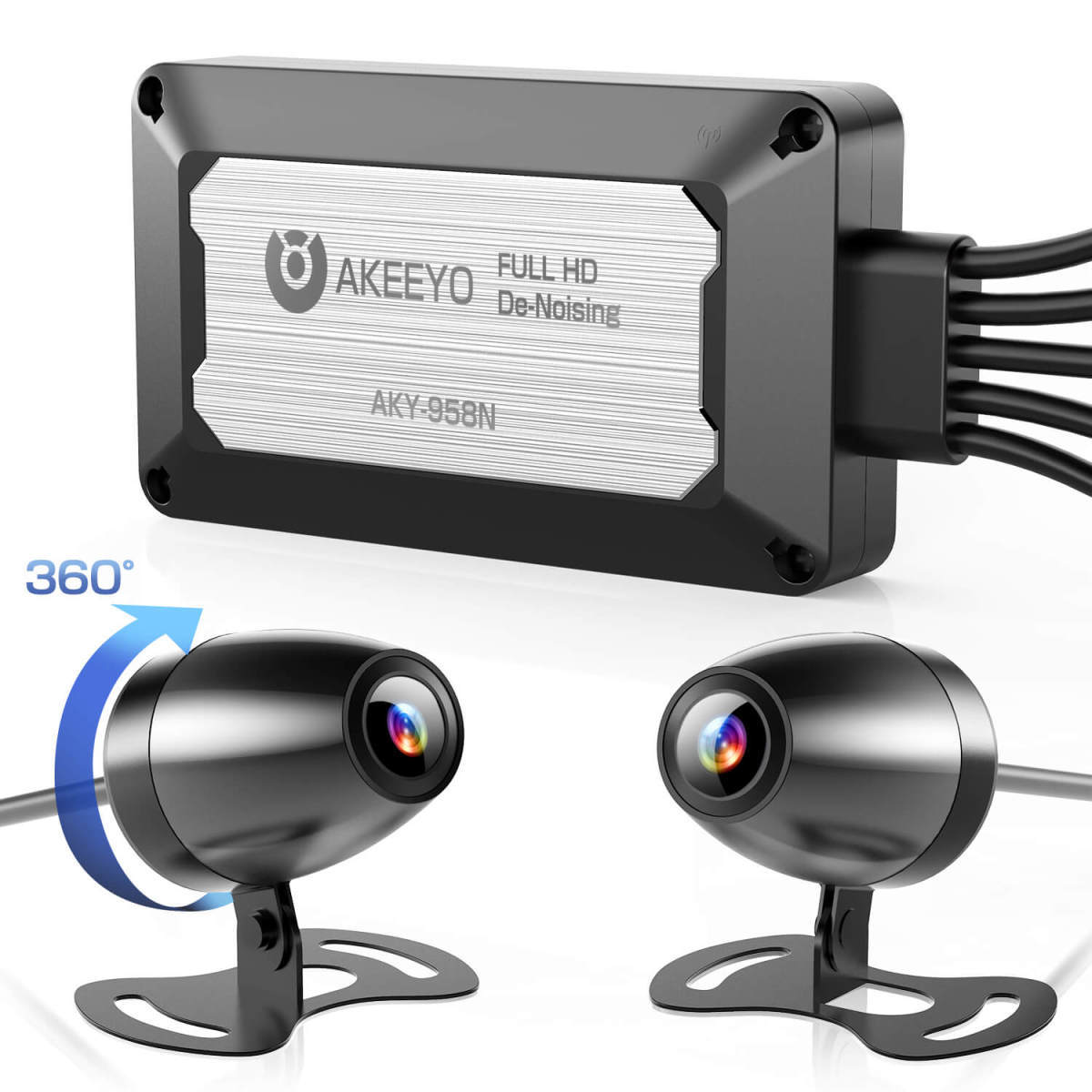 楽天1位 ドライブレコーダー バイク 前後カメラ 1080P 200万画素