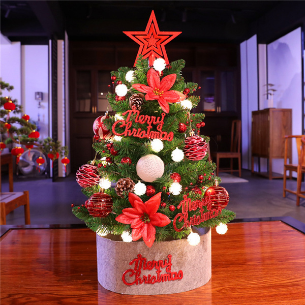 クリスマスツリー ミニツリー クリスマス飾り LEDライト 60cm 母の日 小さめ サンタ プレゼント おしゃれ プレゼント 簡単な組立品 部屋