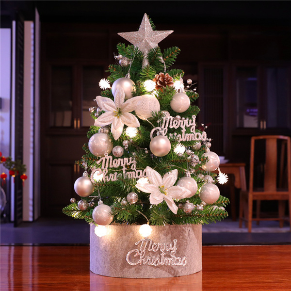 クリスマスツリー ミニツリー クリスマス飾り LEDライト 60cm 母の日 小さめ サンタ プレゼント おしゃれ プレゼント 簡単な組立品 部屋