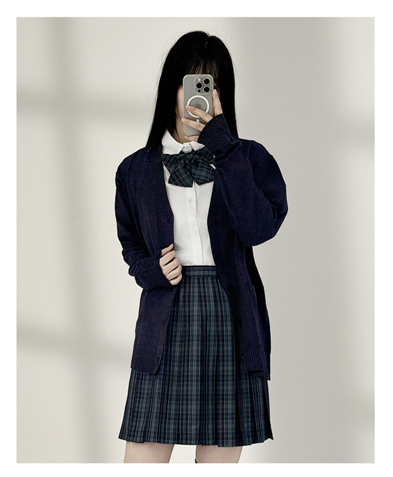 スクールカーディガン レディース ニットセーター 制服 Vネック