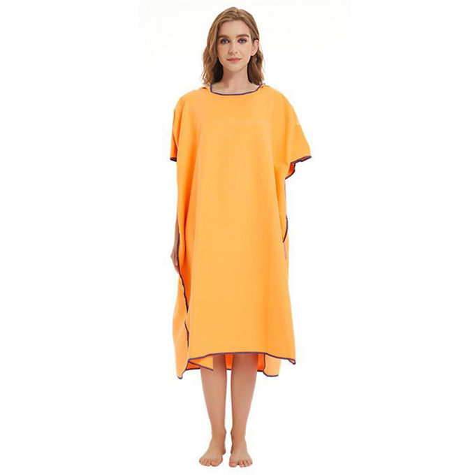 ビーチタオル タオル フード付き 大人マント 両側ボタン付き プールタオル 大人用 無地　吸水性 洗える お着替タオル お着替ポンチョ |  | 06