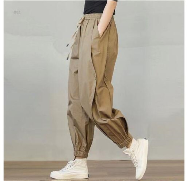 ジョガーパンツ レディース スウェットパンツ イージー ジャージ サルエルパンツ ワイド ワークパンツ 9分丈 ウエストゴム カジュアル 裾絞り  :80jun22vxxck17:Winter Fall 通販 