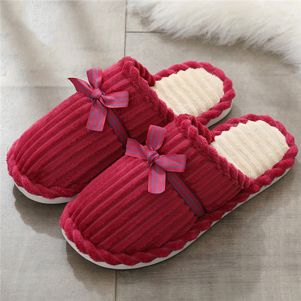 スリッパ メンズ レディース 男女兼用 ルームシューズ 柔らかい エスニック オフィス 来客用 室内 ぺたんこ 軽量 履きやすい ストライプ柄 蝶結び |  | 04