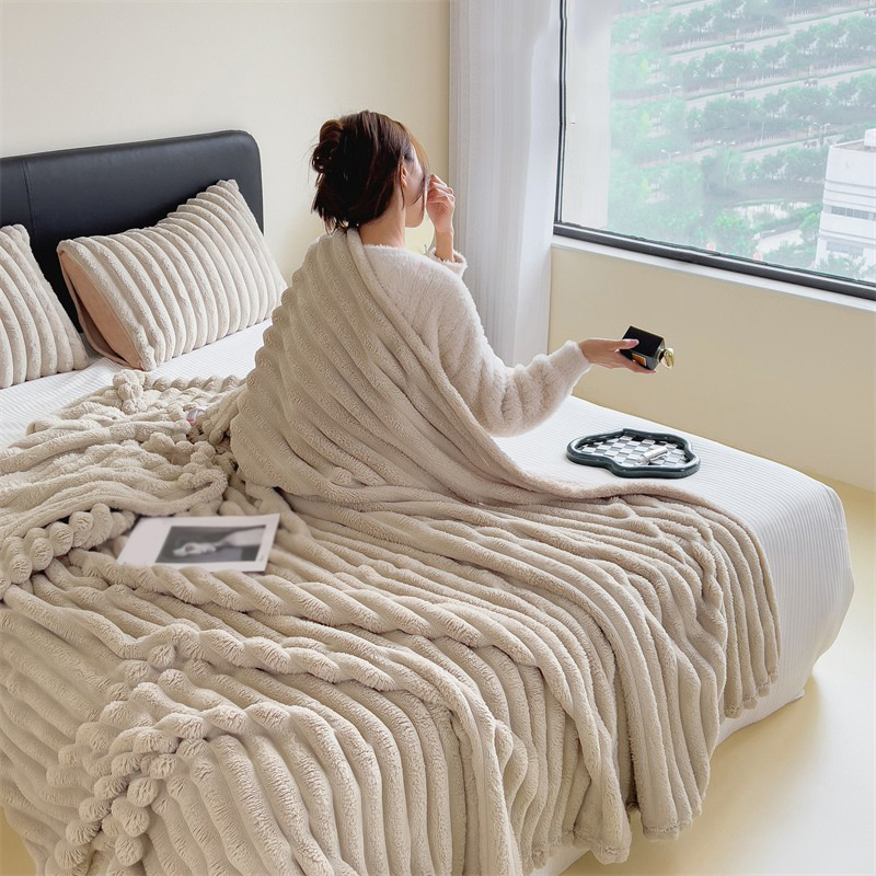 毛布 ブランケット セミダブル 150×200cm 暖かい お昼寝 膝掛け 無地 もこもこ 厚手 洗える 大判 爆買 【期間限定＆2点10％OFF】 |  | 03