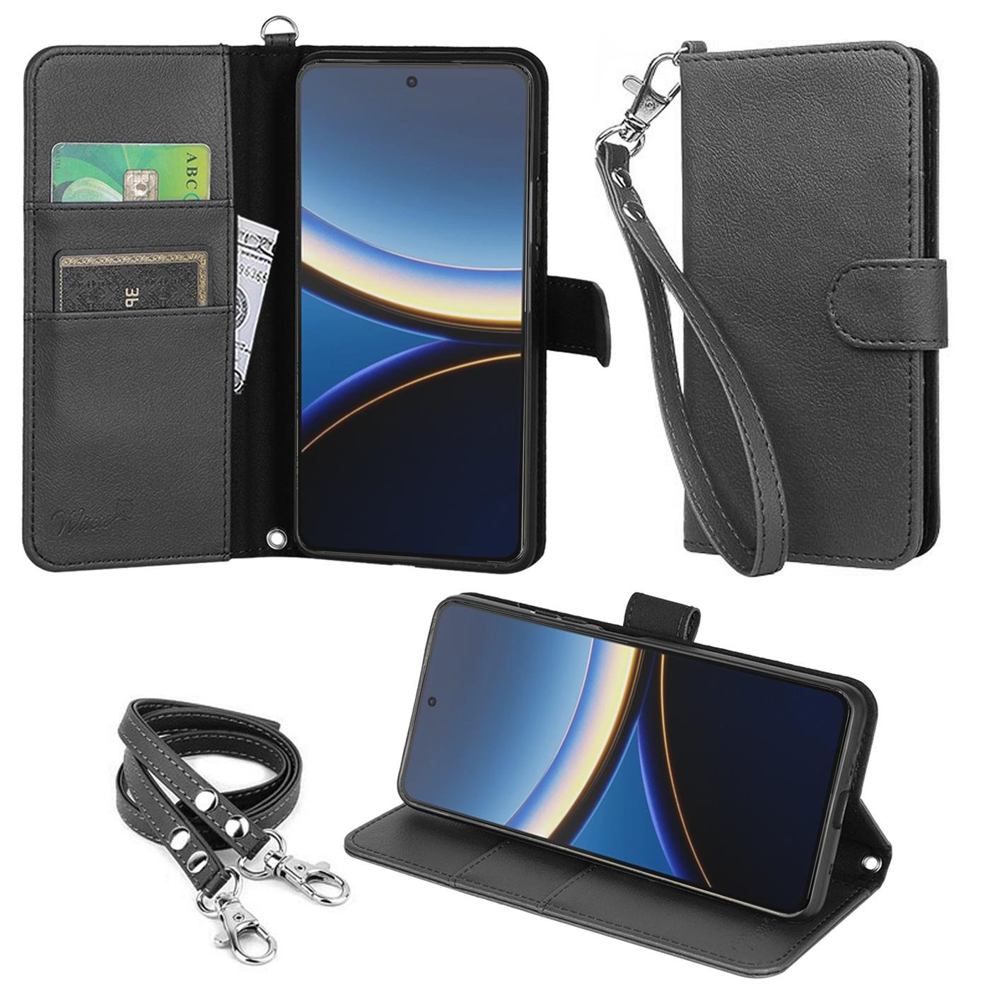 wisers Xiaomi POCO F7 ケース 手帳型 スマホケース 対応 (全4色 
