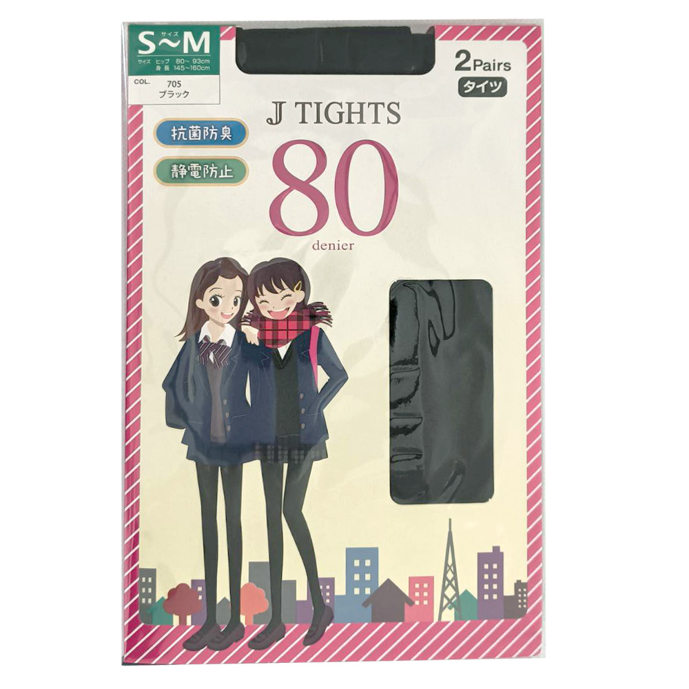 2足組 タイツ サポートタイプ Jタイツ 80 110 デニールS-M・ M-L