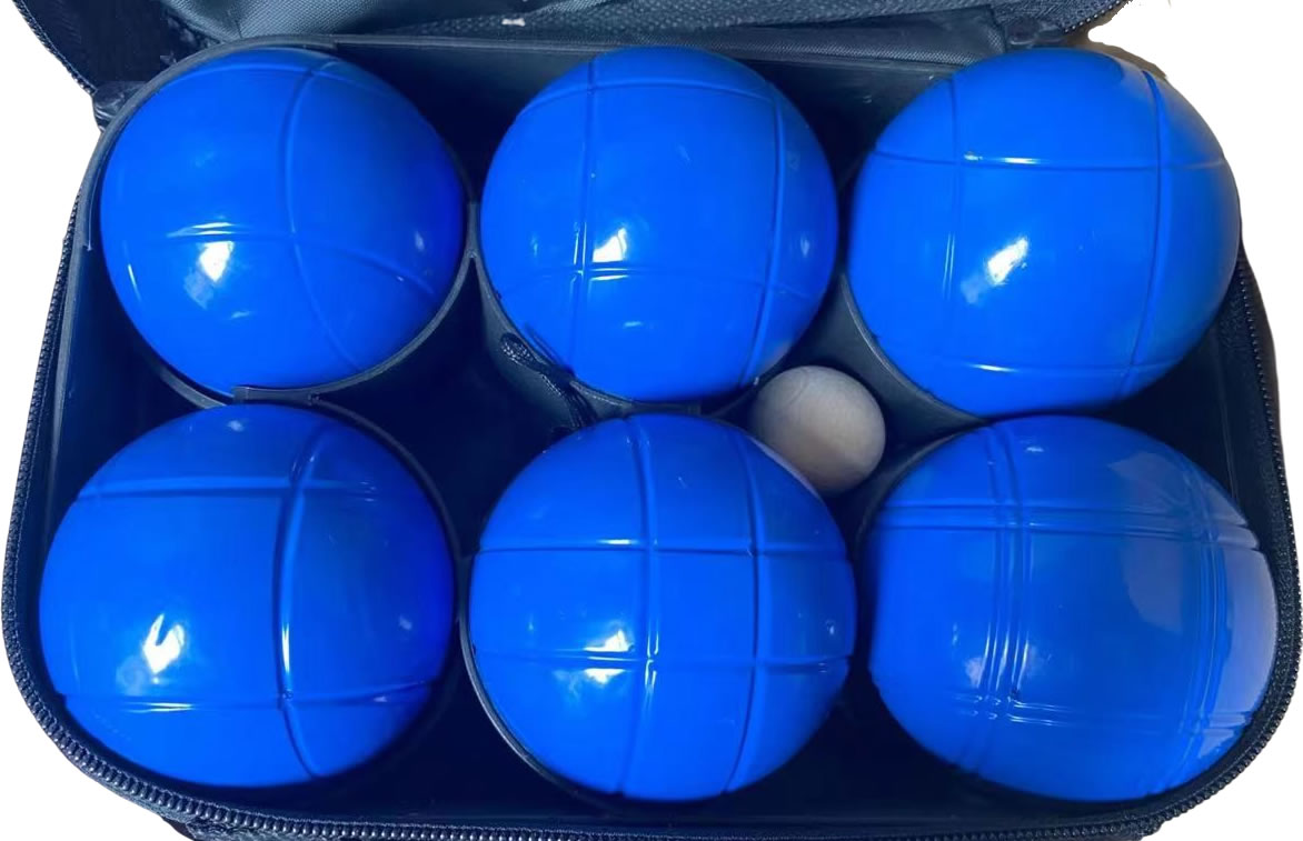 ペタンク ボール （ブール）６個セット [ストライプ３種類＊２個ずつ 
