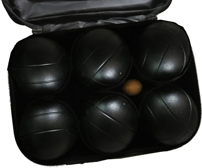 ペタンク ボール （金属製）６個セット [ストライプ３種類＊２個ずつ]｜wismart｜03