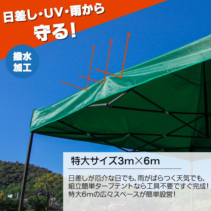天幕 3m×6m 青 交換用 高耐候 ナイロン PVCコーティング