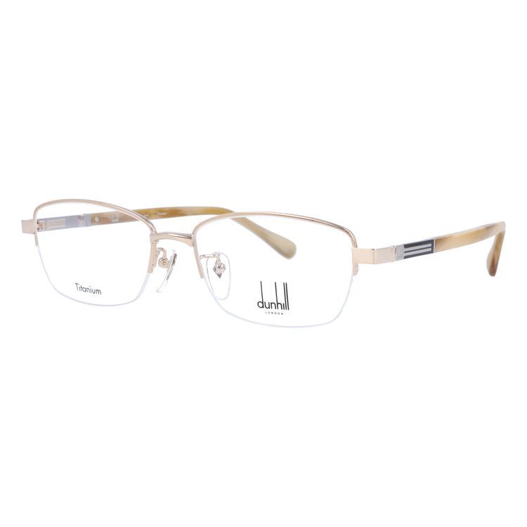 dunhill（ダンヒル） メガネ フレーム ハーフリム 国内正規品 伊達