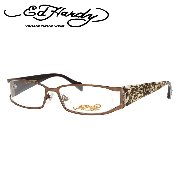 Ed Hardy（エド・ハーディー） メガネ フレーム フレーム PCメガネ