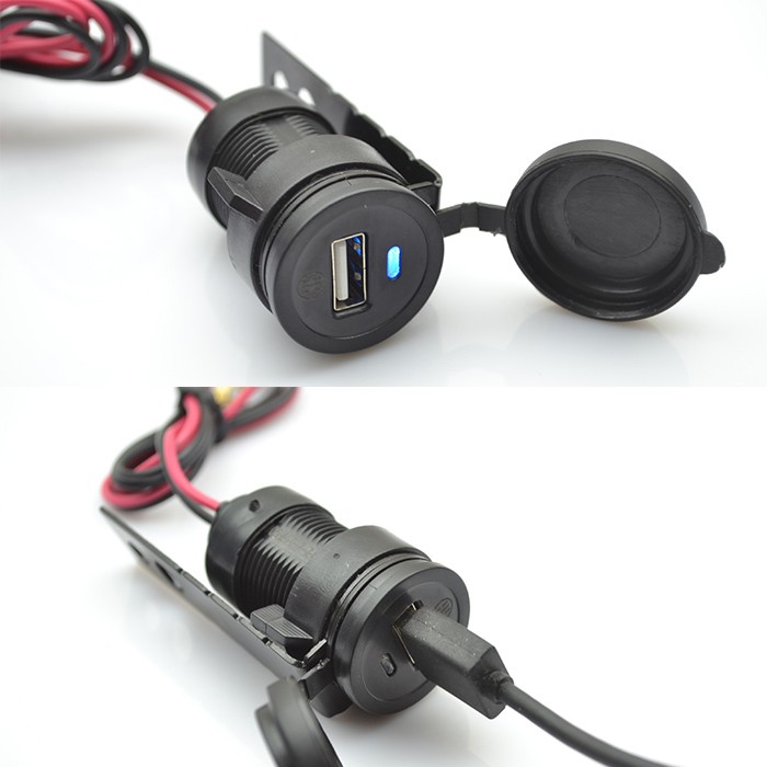 バイク用 USB ポート オートバイ用 防水USB充電器 12V バイク