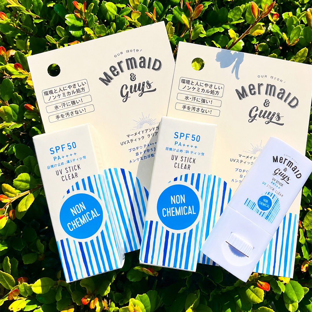 日焼け止め UVカットスティック CLEAR ノンケミカル SPF50+ スポーツ用