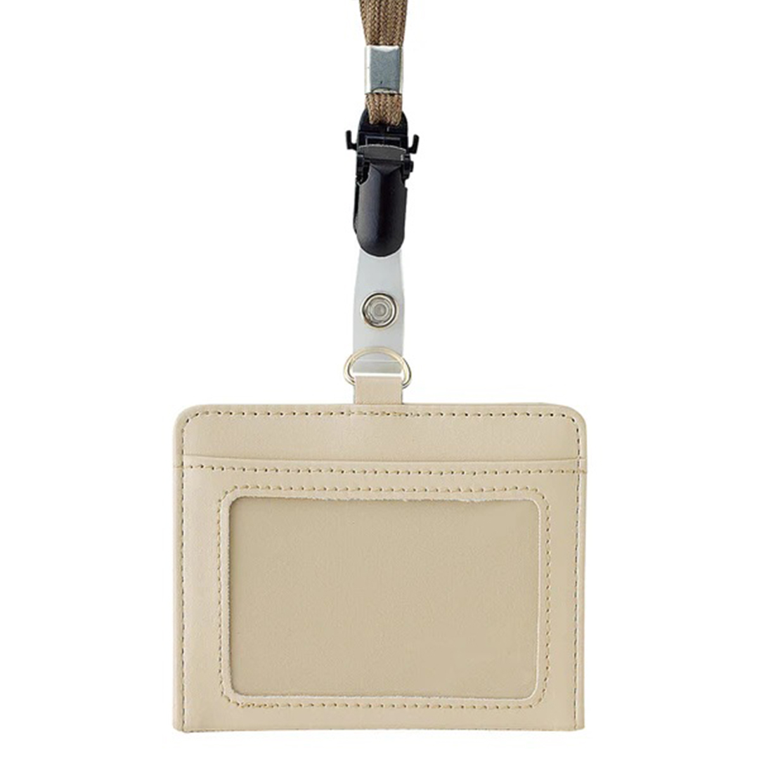 IDカードホルダー 2WAY ネックストラップ付き 社員証 名札 定期券