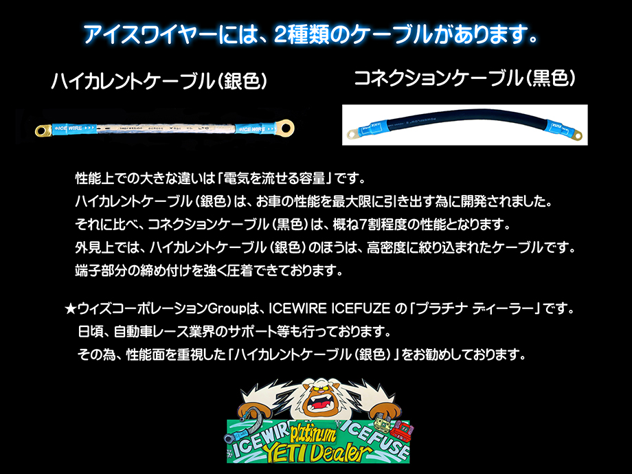 アイスワイヤーのついて ウィズコーポレーション