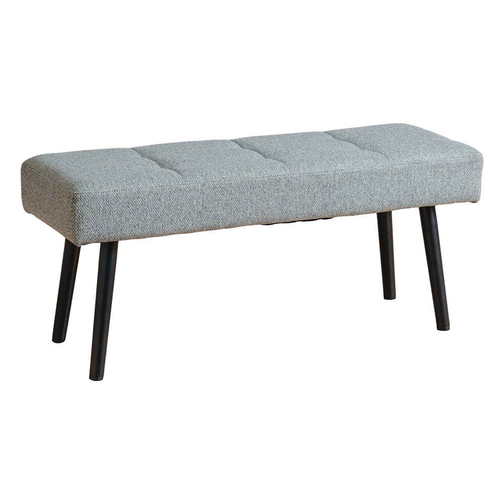 ダイニングベンチ 長椅子 幅100 ファブリック 撥水 ブラック脚