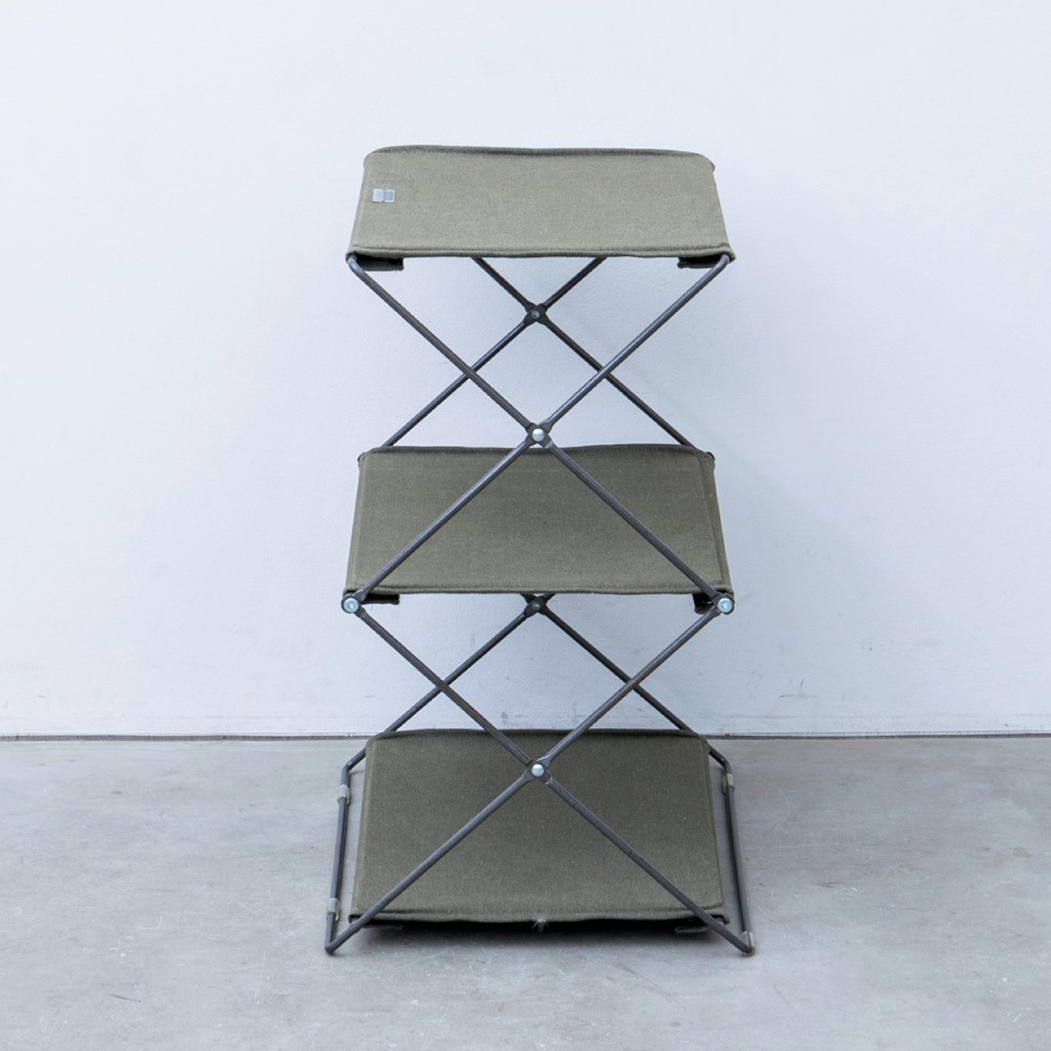 オープンラック ワゴン スチール アイアン 布 持ち運び アウトドア 幅