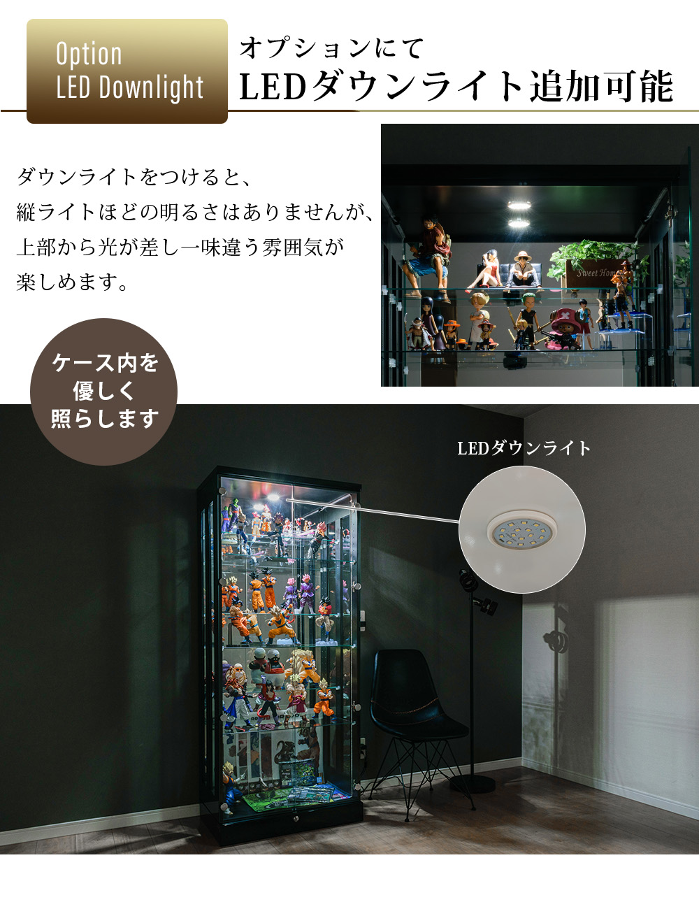 オプション LED ダウンライト 照明  