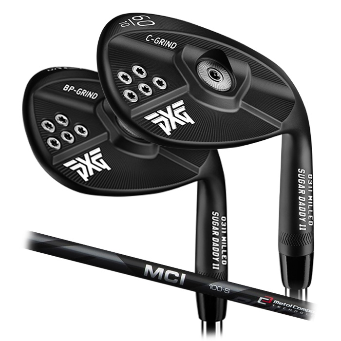 (カスタムクラブ) PXG 0311 SUGAR DADDY II Xtreme Dark ウェッジMCI 60 80 100 Black Parsons Xtreme Golf (G)