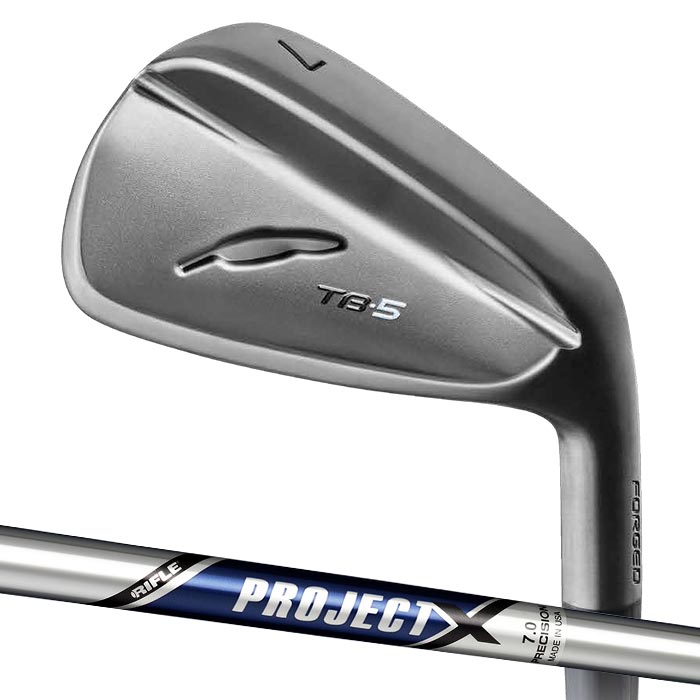 【メーカーカスタム】FOURTEEN フォーティーン TB-5 FORGED(25) アイアン ブラックサテン PROJECT X 6I〜PW(5本セット)