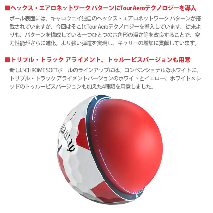 Callaway キャロウェイ 2022 CHROME SOFT TRUVIS ボール 1ダース