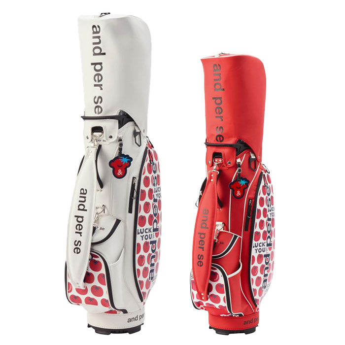 アンパスィ and per se AFS7196 ゴルフ レディース キャディバッグ 9インチ 5分割 | and per se