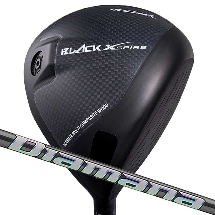 (カスタムクラブ)ムジーク muziik BLACK XSPIRE ドライバー 三菱ケミカル ディアマナ WS
