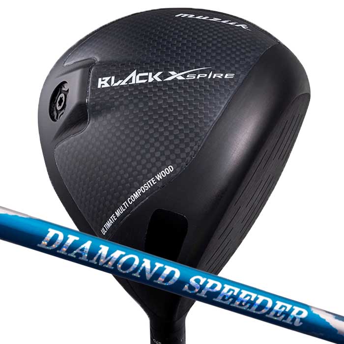 muziik - (カスタム野球クラブ)ムジーク BLACK XSPIRE １番ウッド フジクラ DIAMOND SPEEDER 金剛石 スピーダー ドライバー-ゴルフ-スポーツ