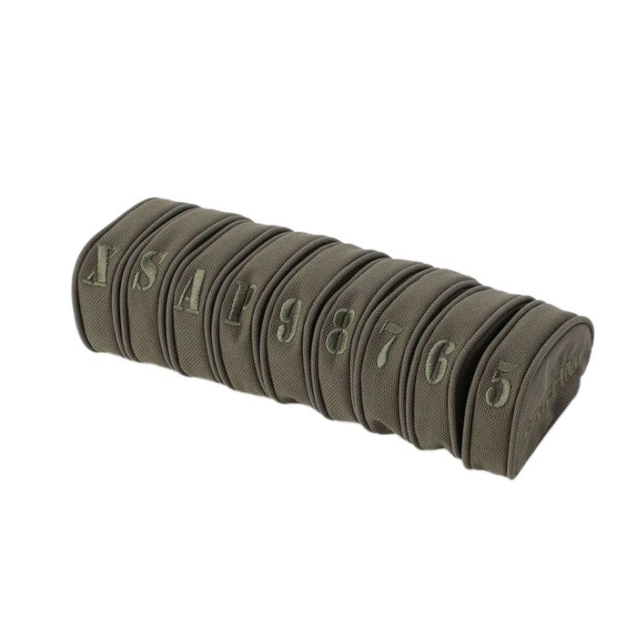 ブリーフィング ゴルフ BRIEFING GOLF BRG253G21 SEPARATE IRON COVER(9個セット) STD アイアンカバー ヘッドカバー 5.6.7.8.9.P.A.S.Xの画像