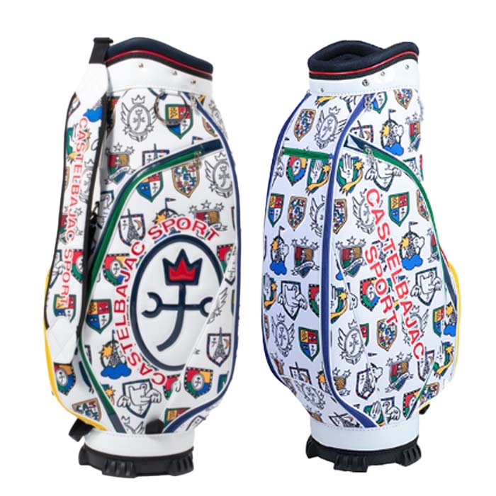 【新品】CASTELBAJAC CBC034 キャディバッグ ホワイト CASTELBAJAC SPORT カステルバジャック CBC034 キャディバッグ 9
