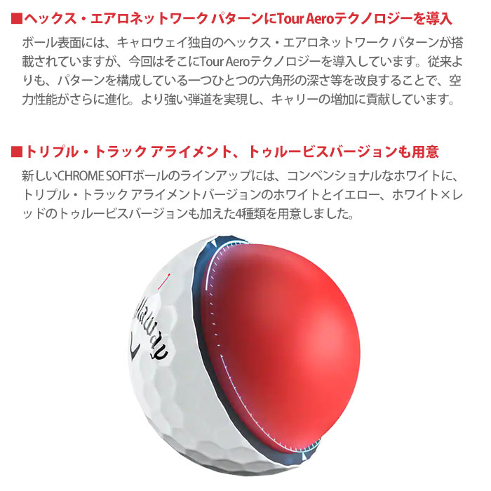 Callaway キャロウェイ 2022 CHROME SOFT ボール 1ダース 12球