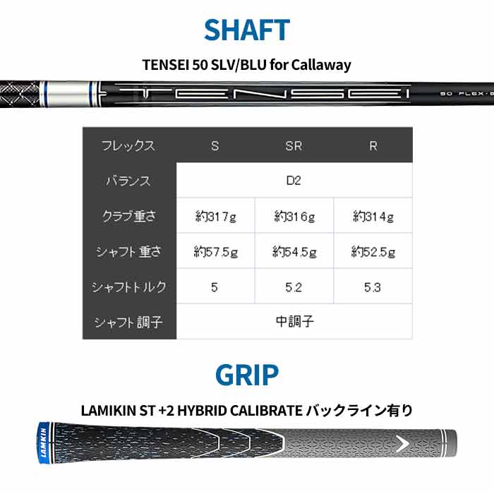 キャロウェイ Callaway PARADYM Ai SMOKE MAX D FW TENSEI 50 SLV/BLU for Callaway パラダイム フェアウェイウッド｜wizard｜11