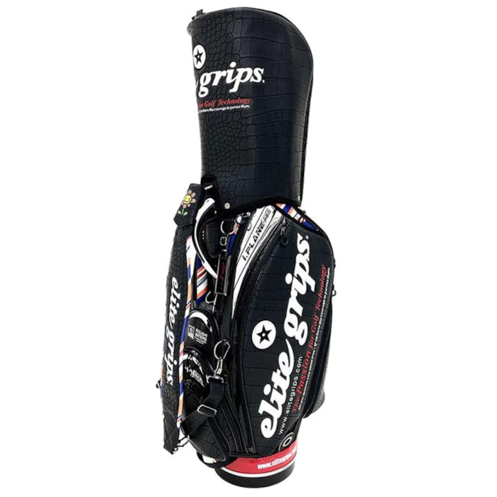 エリートグリップ ELITE GRIP EGCB-N-01BK ツアープロモデル クロコ ツアーキャディバッグ 10.5型(59800円)
