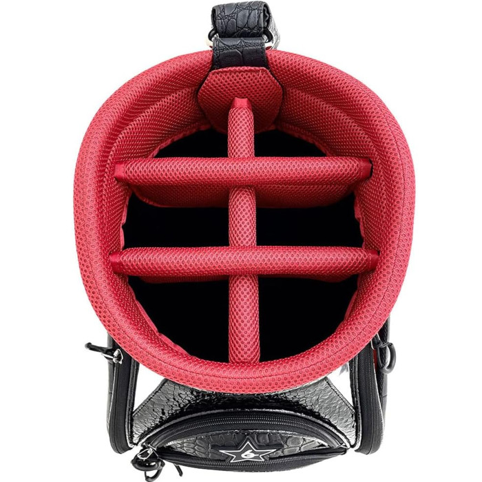 最安値❕ エリートグリップ ELITE GRIP EGCB-N-01BK ツアープロモデル クロコ ツアーキャディバッグ 10.5型 【1635461407】(59800円)