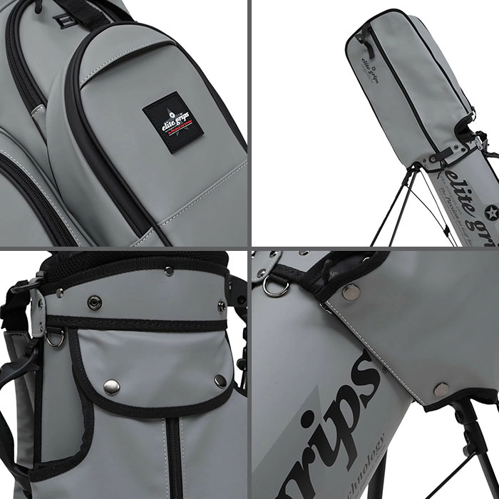 エリートグリップ elite grips Eタイプ EE25 7型 スタンドキャディバッグ ヘッドカバー 5点セット | elite grips | 18